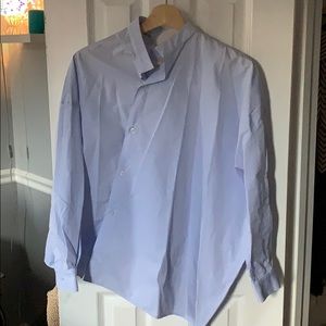Tôteme toteme Noma asymmetrical shirt light blue